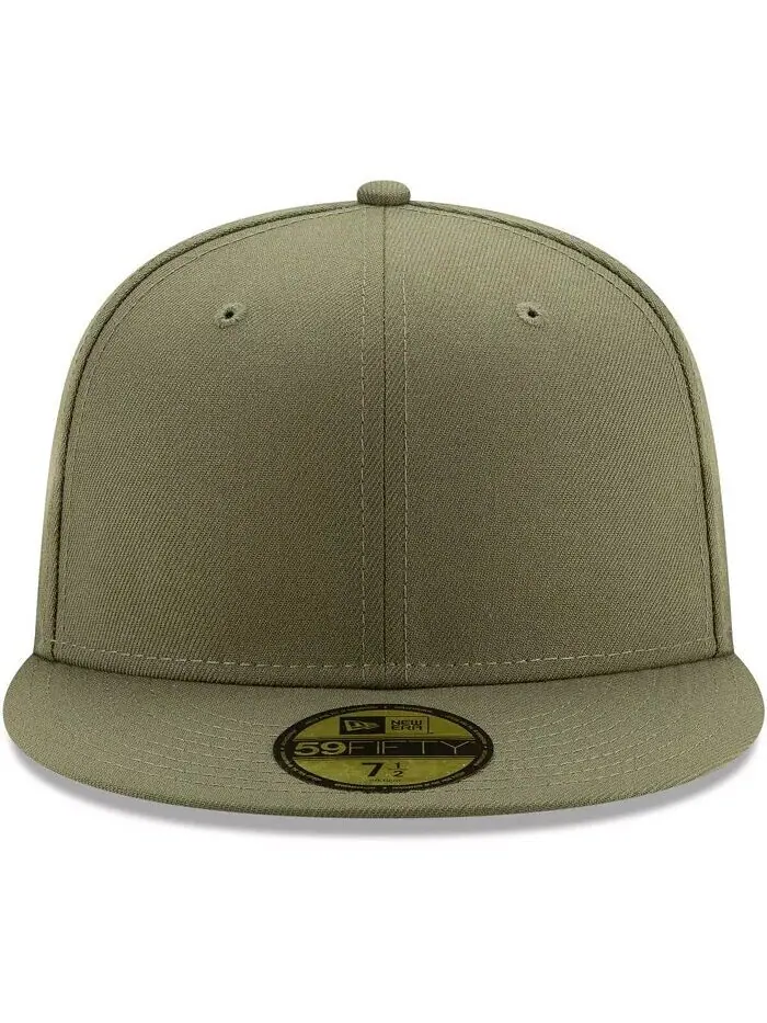 Мужская зеленая приталенная шляпа Blank 59FIFTY New Era — изображение 2 из 4, зеленый