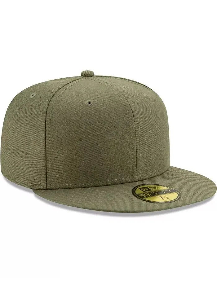 Мужская зеленая приталенная шляпа Blank 59FIFTY New Era — изображение 3 из 4, зеленый