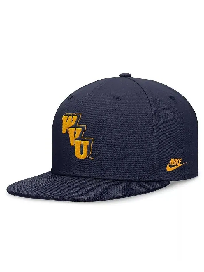 Мужская темно-синяя шляпа West Virginia Mountaineers Legacy True Fit Fit Nike — изображение 1 из 4, темно-синий