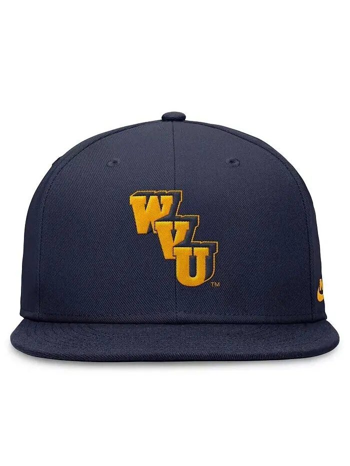 Мужская темно-синяя шляпа West Virginia Mountaineers Legacy True Fit Fit Nike — изображение 4 из 4, темно-синий