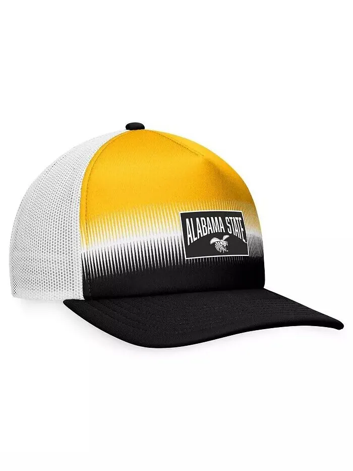 Мужская регулируемая шляпа из пенопласта Alabama State Hornets Daybreak Foam Trucker черного и — изображение 3 из 4