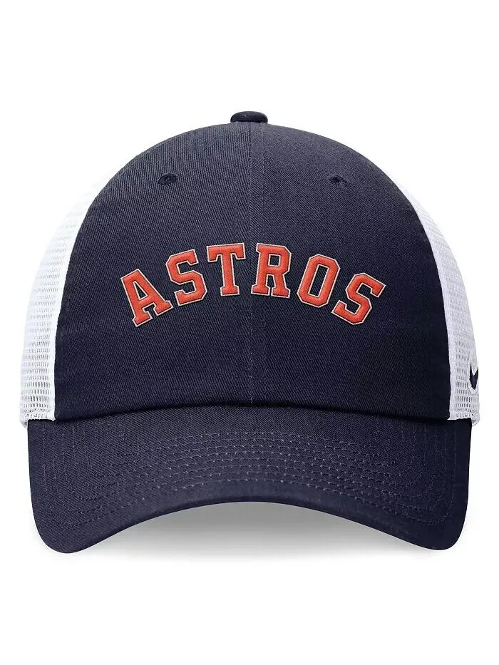 Мужская темно-синяя регулируемая шляпа Houston Astros Evergreen Wordmark Trucker Nike — изображение 3 из 4, темно-синий