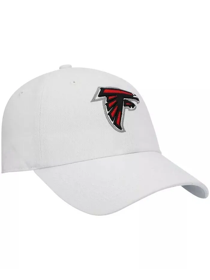 Женская белая регулируемая кепка с логотипом Atlanta Falcons Miata Clean Up '47 Brand — изображение 4 из 4, белый