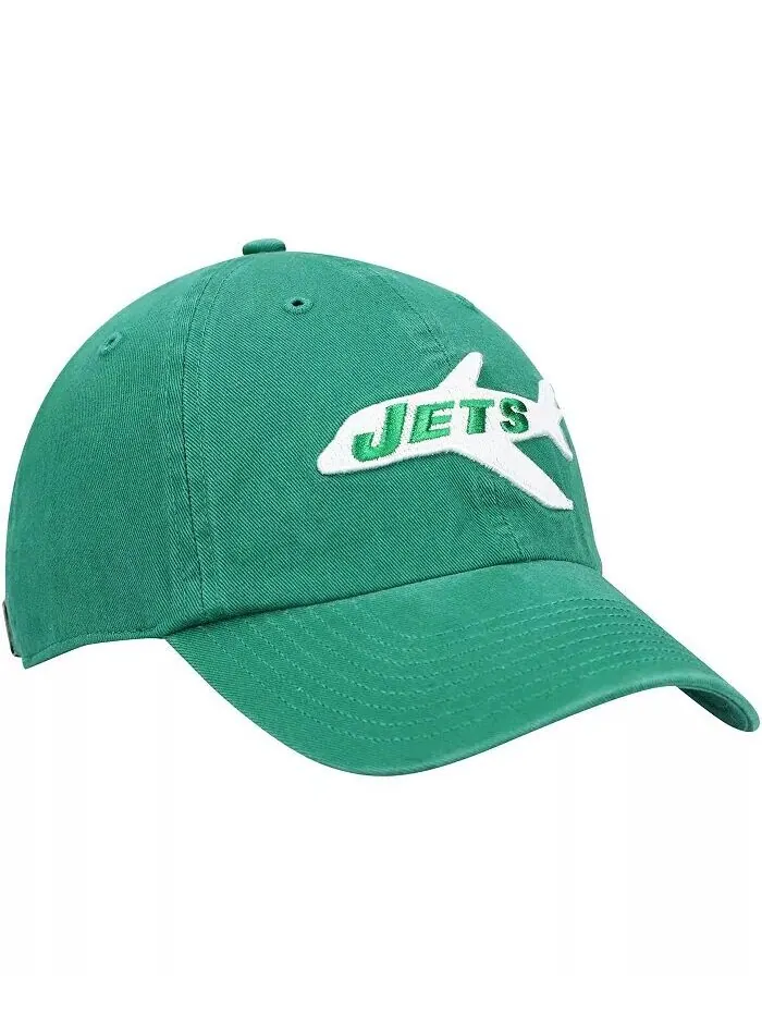 Мужская зеленая регулируемая кепка New York Jets Clean Up Legacy '47 Brand — изображение 3 из 4, зеленый