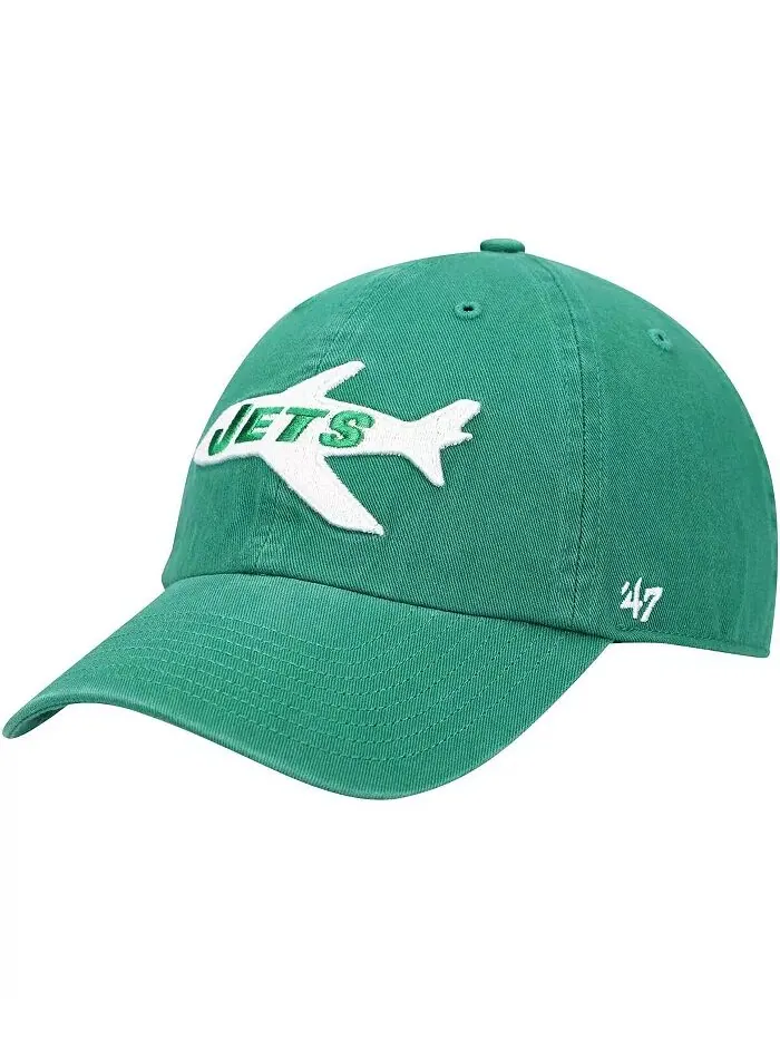 Мужская зеленая кепка New York Jets Clean Up Legacy Adjustable '47 Brand — изображение 1 из 4