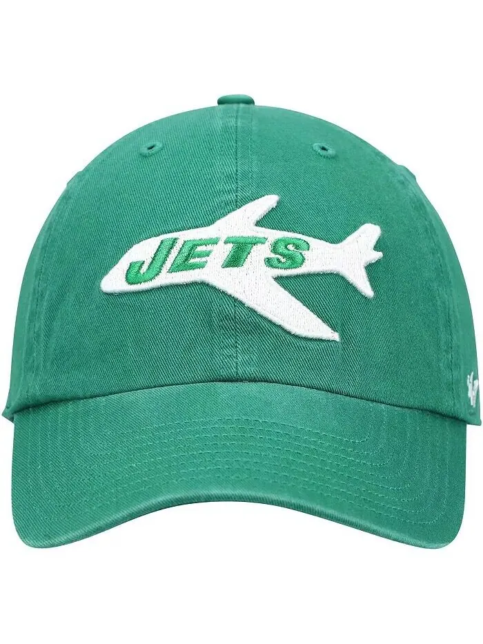 Мужская зеленая кепка New York Jets Clean Up Legacy Adjustable '47 Brand — изображение 2 из 4