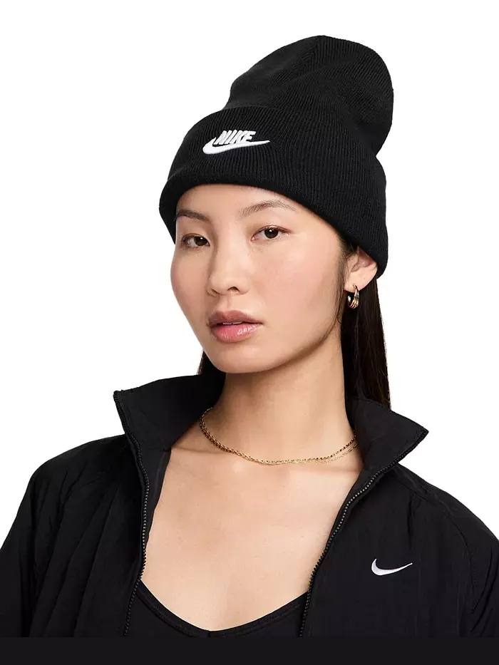 Шапка Peak Futura Beanie Nike — изображение 1 из 4, черный/белый