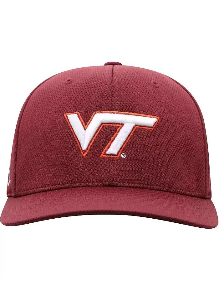Мужская темно-бордовая кепка с логотипом Virginia Tech Hokies Reflex Flex Hat Top Of The World — изображение 2 из 4