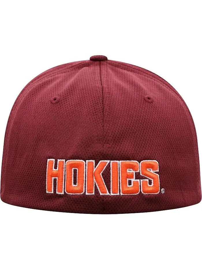 Мужская кепка Maroon Virginia Tech Hokies Reflex Logo Flex Top of the World — изображение 4 из 4