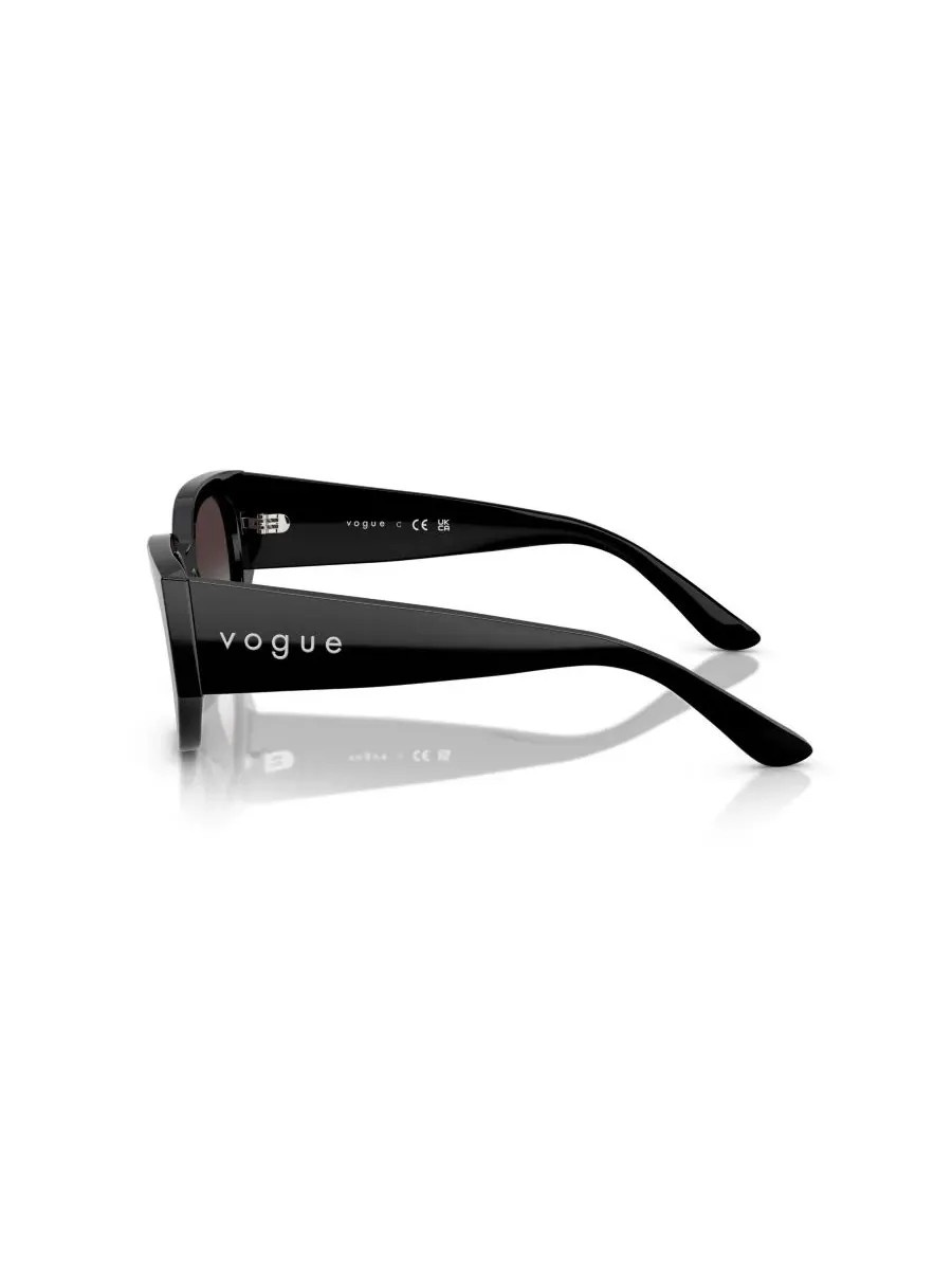 Женские солнцезащитные очки с геометрическим рисунком, VO5641SU Vogue Eyewear — изображение 3 из 7, черный