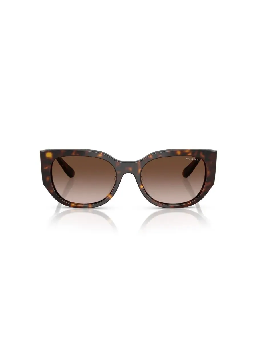 Женские солнцезащитные очки с геометрическим рисунком, VO5641SU Vogue Eyewear, темно-havana — изображение 2 из 7, коричневый