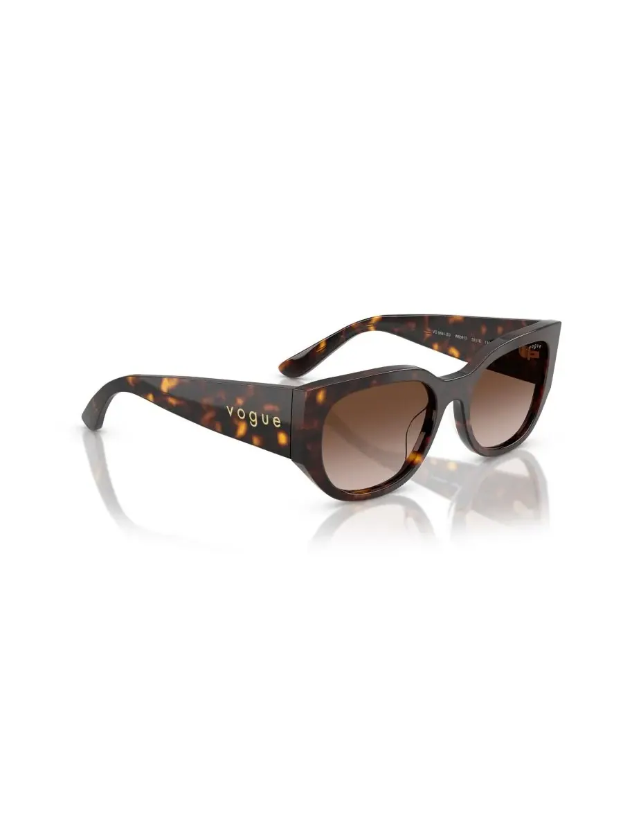 Женские солнцезащитные очки с геометрическим рисунком, VO5641SU Vogue Eyewear, темно-havana — изображение 7 из 7, коричневый