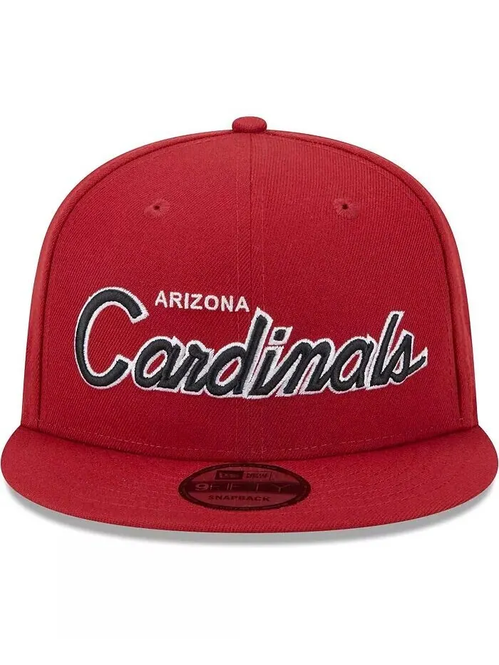 Мужская кепка с застежкой Cardinal Arizona Cardinals Main Script 9FIFTY New Era — изображение 3 из 4, красный