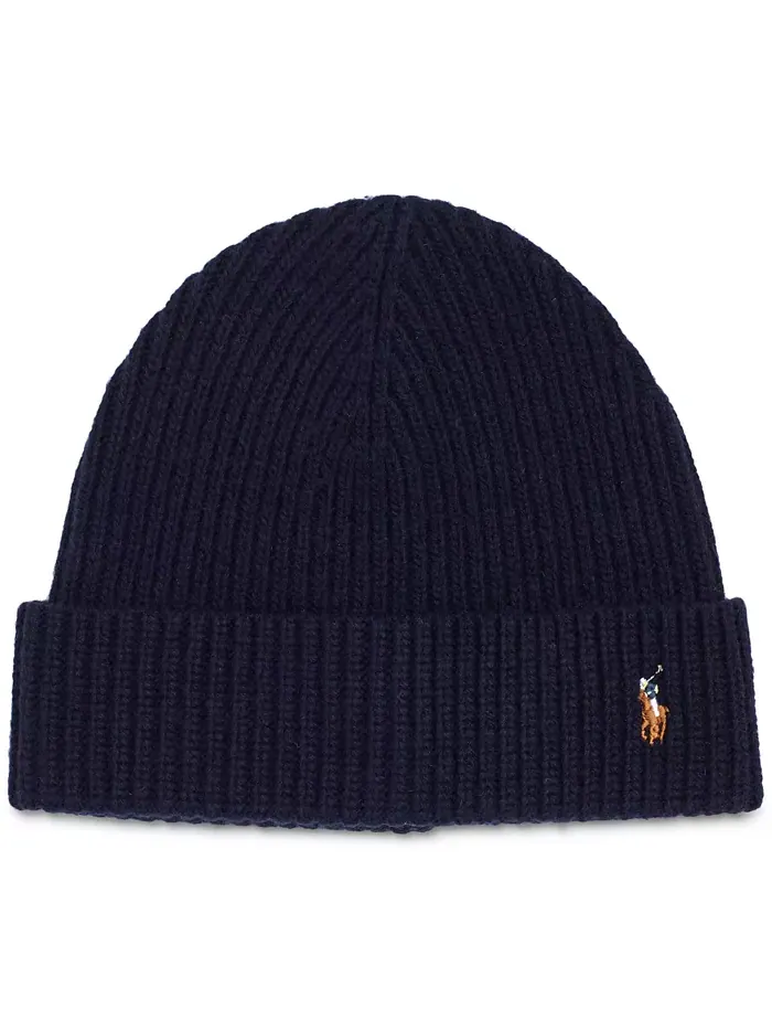 Мужская фирменная кепка с манжетой Polo Ralph Lauren — изображение 1 из 13, синий