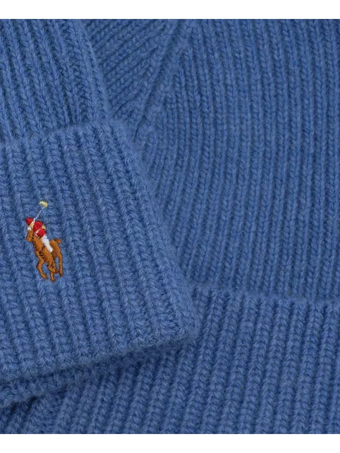Мужская фирменная кепка с манжетой Polo Ralph Lauren — изображение 9 из 13, синий