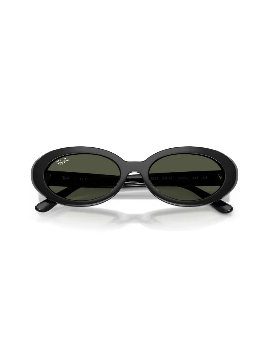 Женские овальные солнцезащитные очки, RB2223 Ray-Ban — изображение 3 из 7, черный