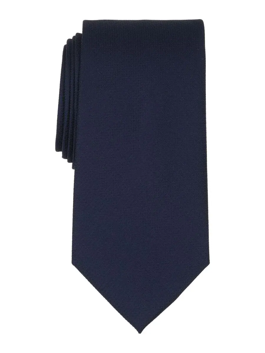 Галстук классический Solid Classic Tie Brooks Brothers — изображение 1 из 3, темно-синий