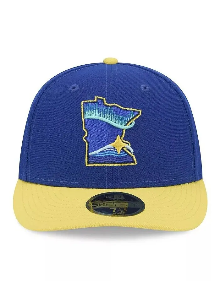 Мужская низкопрофильная приталенная шляпа Royal Minnesota Twins 2024 City Connect 59FIFTY New Era — изображение 4 из 4