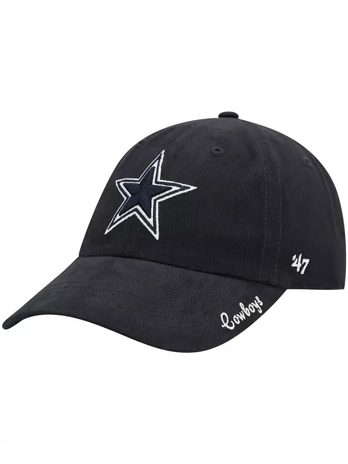 Женская темно-синяя шапка Dallas Cowboys Miata Clean Up Adjustable '47 Brand — изображение 1 из 4