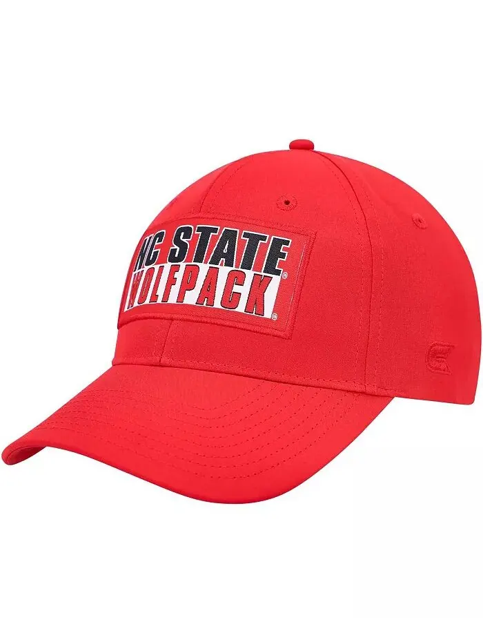 Мужская красная бейсболка NC State Wolfpack Positraction Snapback Colosseum — изображение 1 из 2