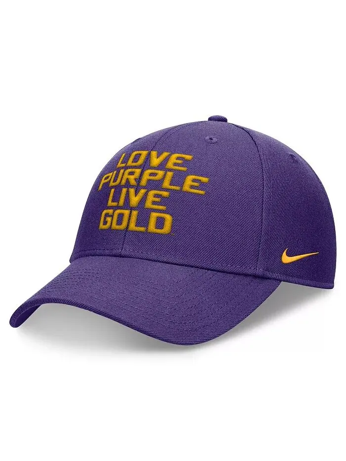 Мужская фиолетовая кепка LSU Tigers Local Adjustable Nike — изображение 1 из 4