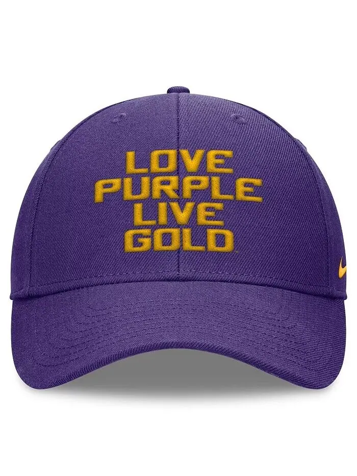 Мужская фиолетовая кепка LSU Tigers Local Adjustable Nike — изображение 4 из 4
