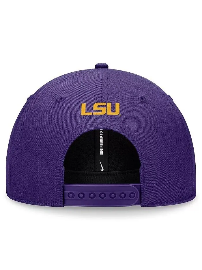 Мужская фиолетовая регулируемая кепка LSU Tigers Local Nike — изображение 3 из 4, фиолетовый