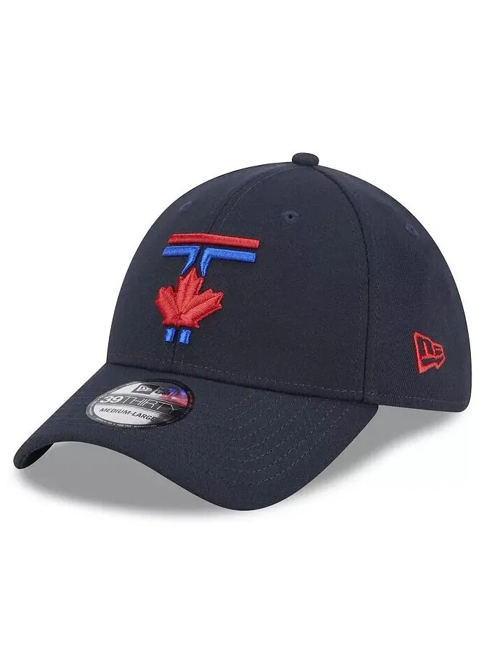 Мужская темно-синяя шляпа Toronto Blue Jays 2024 City Connect 39THIRTY Flex New Era