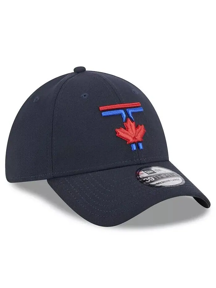 Мужская темно-синяя шляпа Toronto Blue Jays 2024 City Connect 39THIRTY Flex New Era — изображение 3 из 3, темно-синий