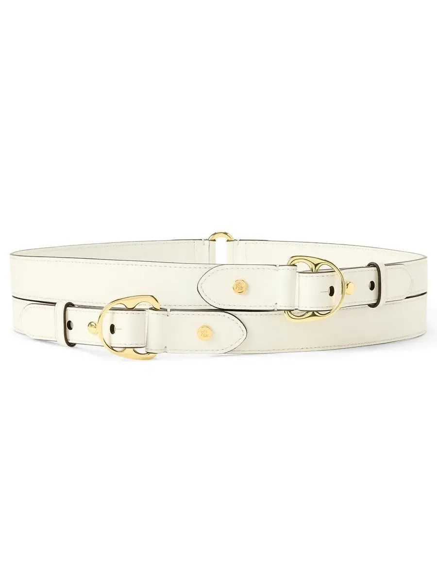 Ремень с двойной обмоткой Lauren Ralph Lauren — изображение 1 из 3, белый