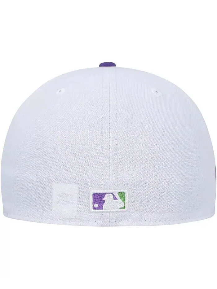 Мужская белая кепка Chicago White Sox с боковой нашивкой 59Fifty New Era — изображение 2 из 3, белый