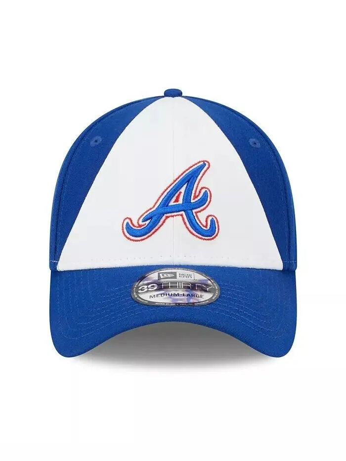 Мужская бело-красная шляпа Atlanta Braves 2023 City Connect 39THIRTY Flex Fit New Era — изображение 2 из 5, белый