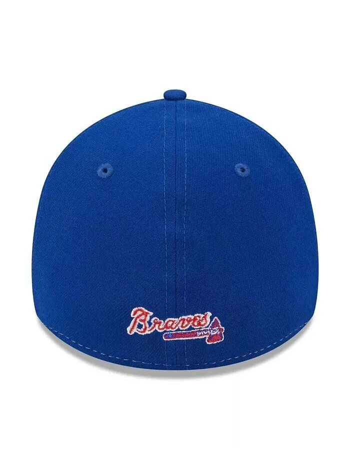 Мужская бело-красная шляпа Atlanta Braves 2023 City Connect 39THIRTY Flex Fit New Era — изображение 4 из 5, белый