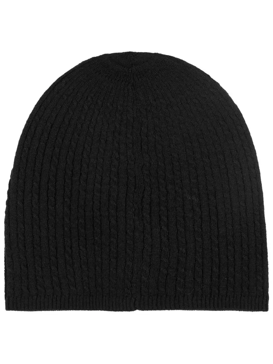 Шапка-бини Baby Cable Merino Lauren Ralph Lauren — изображение 2 из 5, черный