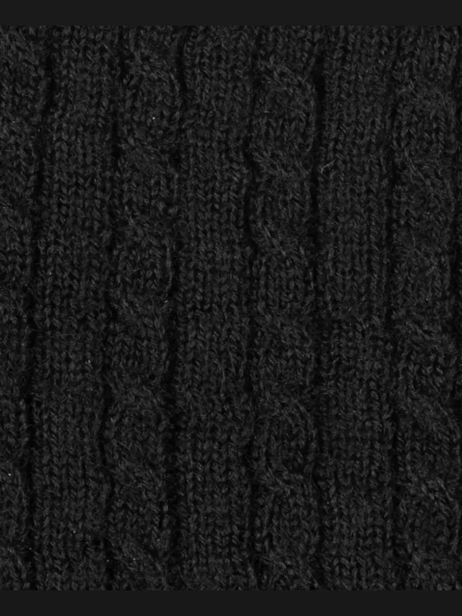 Шапка-бини Baby Cable Merino Lauren Ralph Lauren — изображение 4 из 5, черный