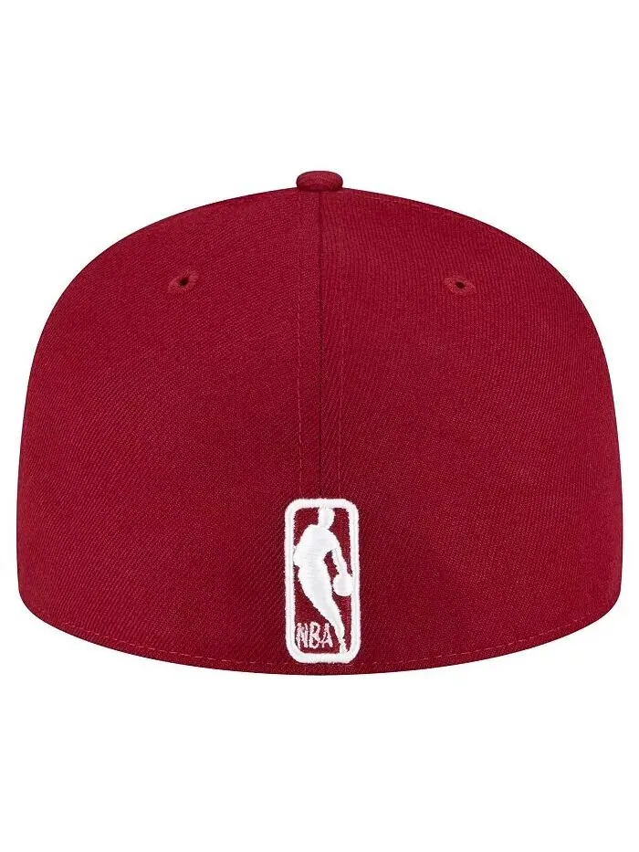 Мужская винная шляпа Cleveland Cavaliers 59FIFTY приталенная шляпа New Era — изображение 3 из 4, красный