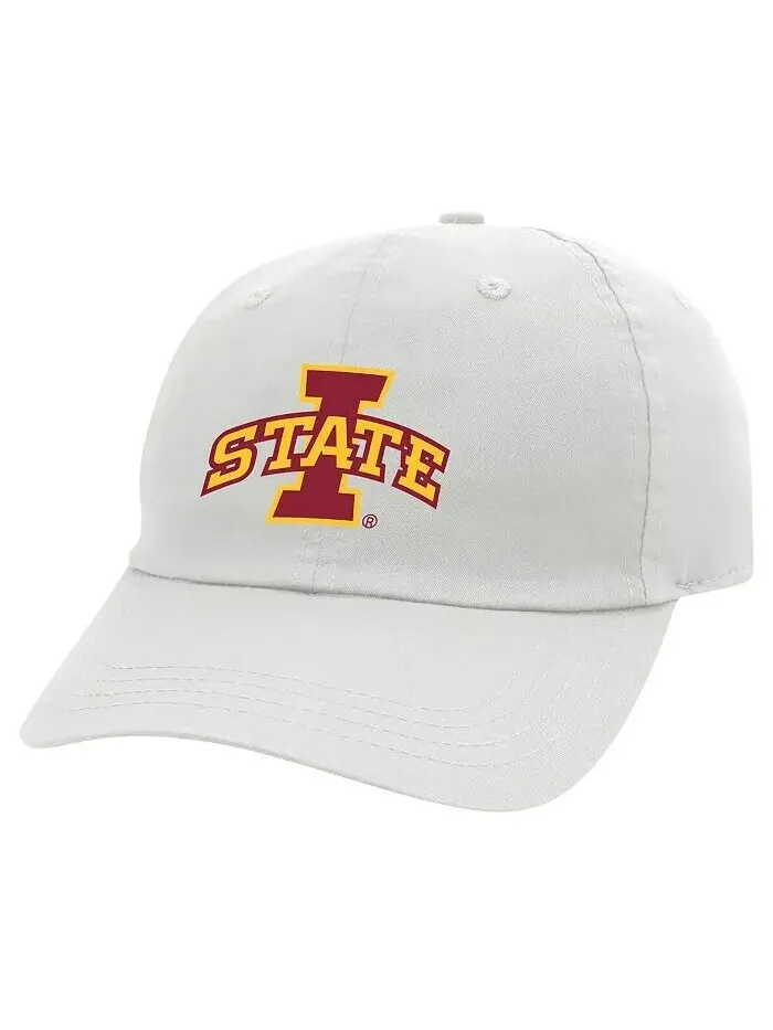 Мужская регулируемая шляпа натурального цвета Iowa State Cyclones цвета каштанового ореха Ahead — прозрачный