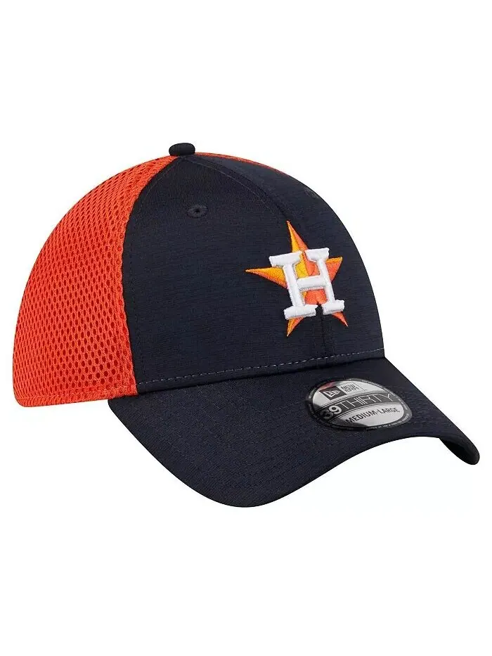 Мужская темно-синяя шляпа Houston Astros Neo 39THIRTY Flex Hat New Era — изображение 3 из 4, темно-синий