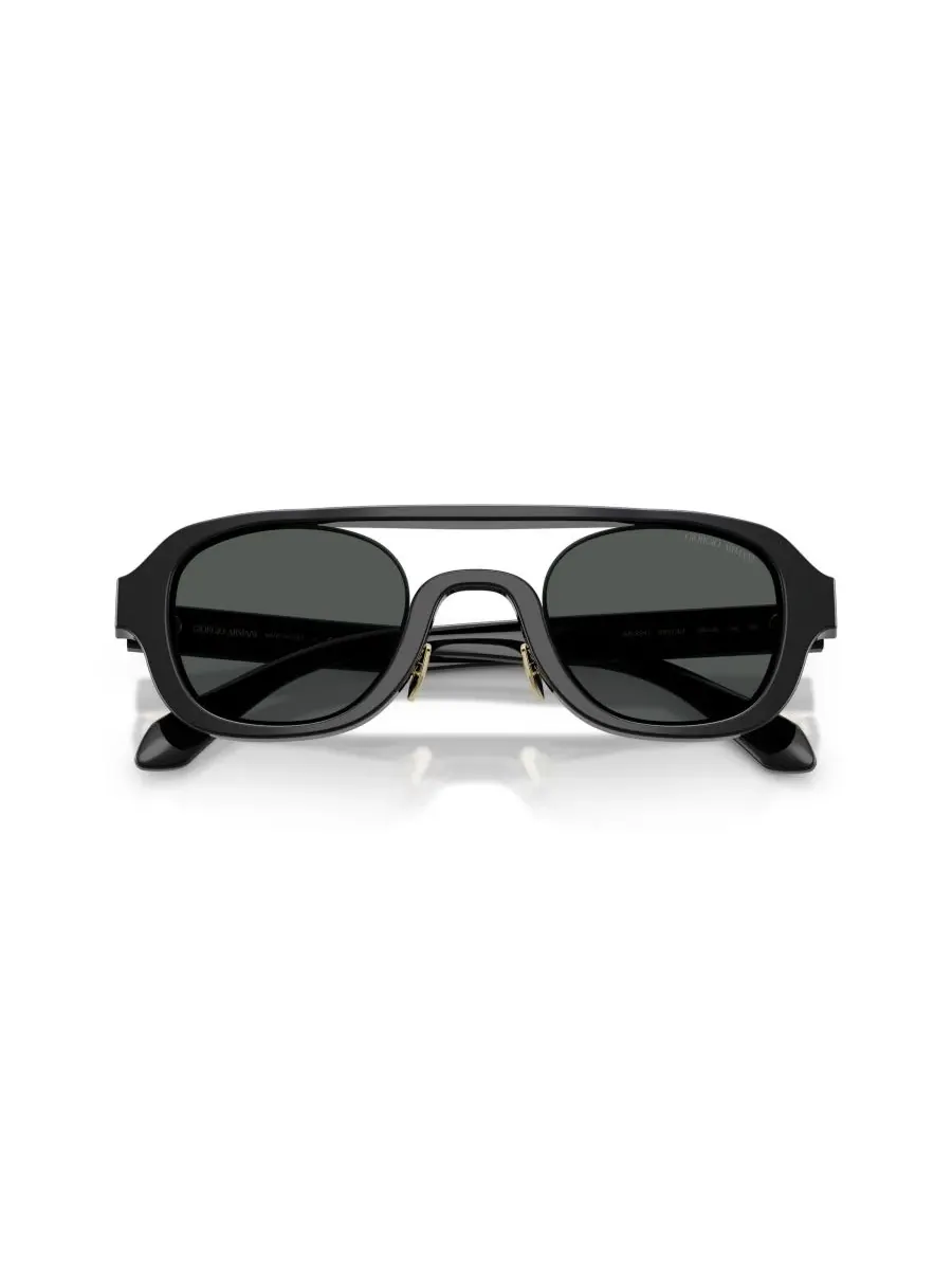 Мужские солнцезащитные очки с геометрическим рисунком, AR8247 Giorgio Armani — изображение 5 из 6, черный