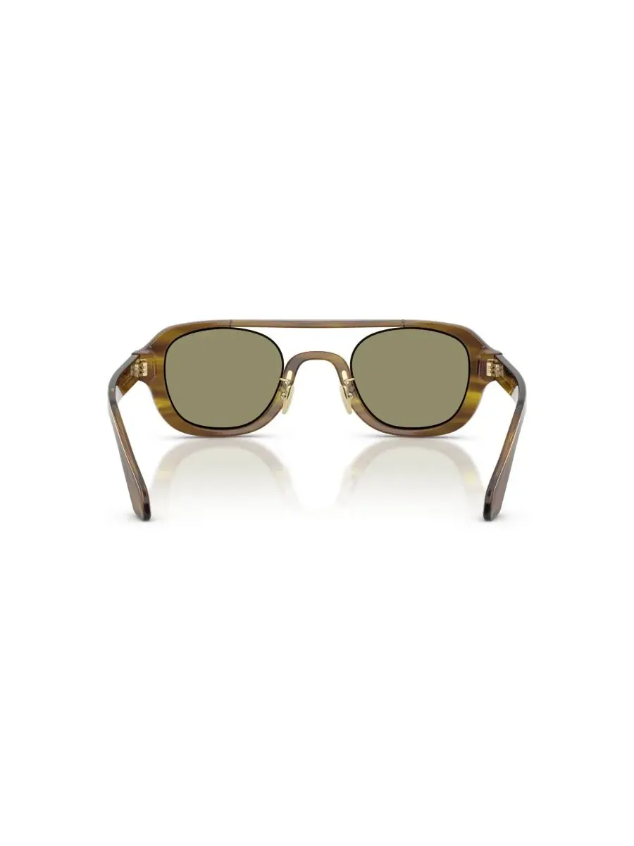 Мужские солнцезащитные очки с геометрическим рисунком, AR8247 Giorgio Armani — изображение 5 из 6, коричневый