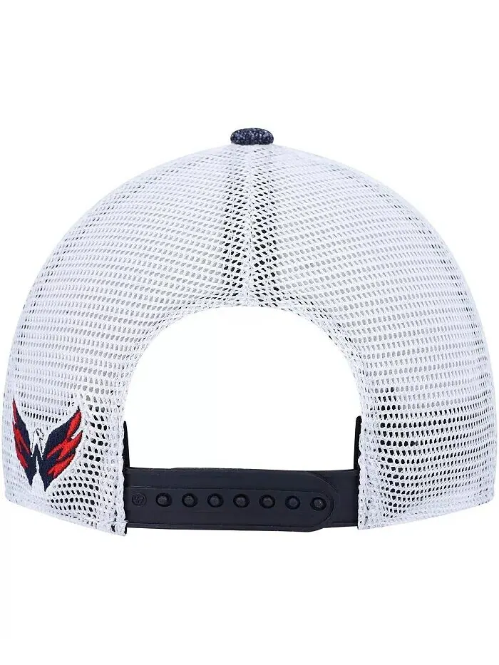 Женская темно-синяя, белая кепка Washington Capitals Encore MVP Trucker Snapback '47 Brand — изображение 4 из 4