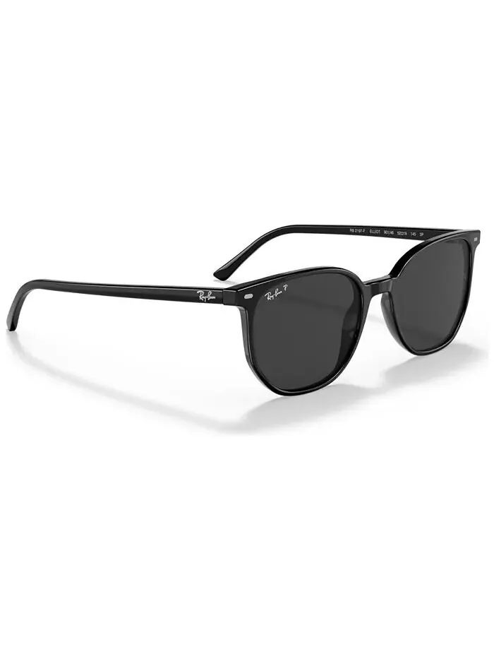Солнцезащитные очки Elliot 54 Polarized Low Bridge Fit Unisex Ray-Ban — изображение 2 из 7, черный