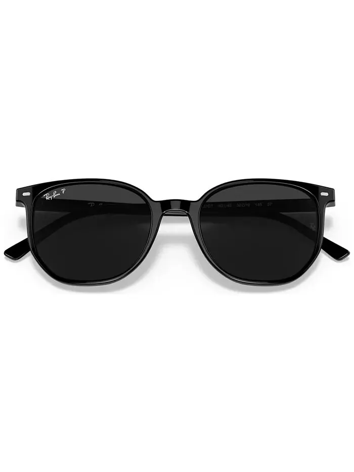 Солнцезащитные очки Elliot 54 Polarized Low Bridge Fit Unisex Ray-Ban — изображение 6 из 7, черный