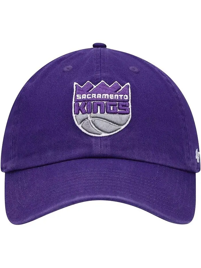 Мужская фиолетовая кепка Sacramento Kings Team Clean Up Adjustable '47 Brand — изображение 2 из 4