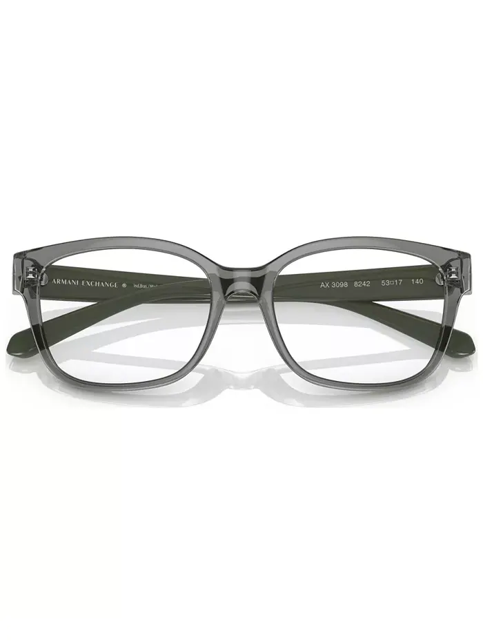 Женские очки прямоугольной формы AX3098 A|X Armani Exchange — изображение 4 из 6, прозрачный зеленый