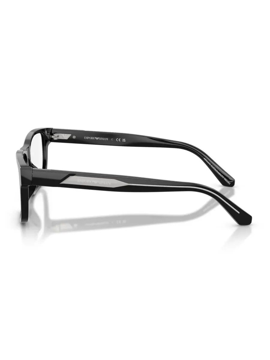 Мужские квадратные очки, EA3265U Emporio Armani — изображение 2 из 5, черный