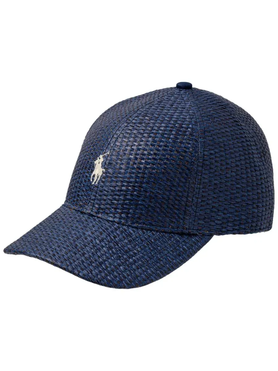 Мужская соломенная бейсболка Polo Ralph Lauren — изображение 1 из 3, синий