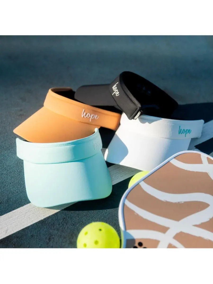 Headbands of Hope Женский спортивный козырек с регулируемой лентой - черный — изображение 3 из 8