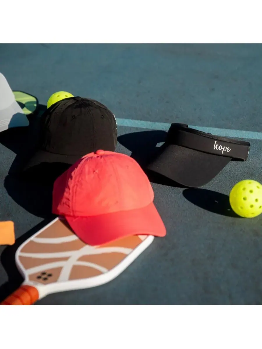 Headbands of Hope Женский спортивный козырек с регулируемой лентой - черный — изображение 4 из 8
