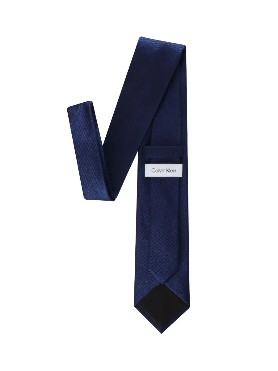 Мужской галстук Dalmas Unsolid Solid Classic Calvin Klein — изображение 2 из 5, темно-синий